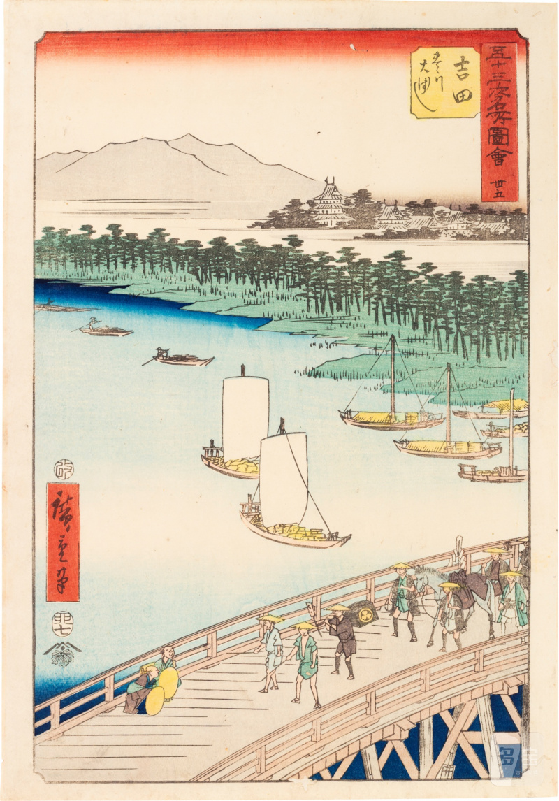 Utagawa Hiroshige (1797-1858) | The complete set of Famous Sights of the Fifty-three Stations (Gojusan tsugi meisho zue), also known as the Vertical Tokaido | Edo period, 19th century - 图65